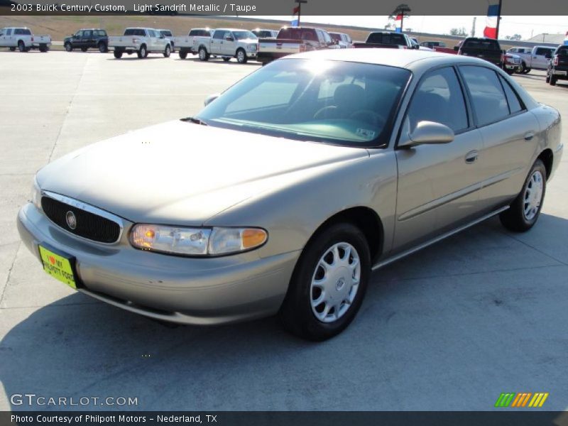 Light Sandrift Metallic / Taupe 2003 Buick Century Custom