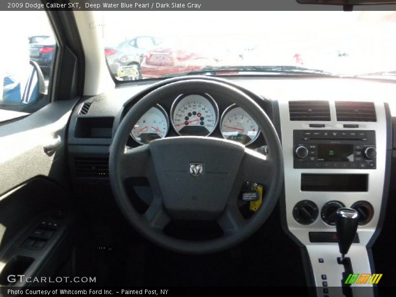 Deep Water Blue Pearl / Dark Slate Gray 2009 Dodge Caliber SXT