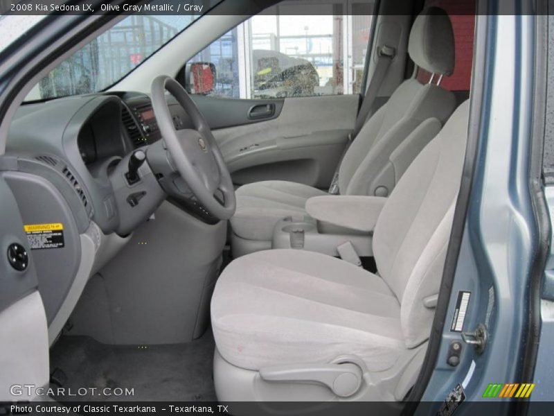 Olive Gray Metallic / Gray 2008 Kia Sedona LX