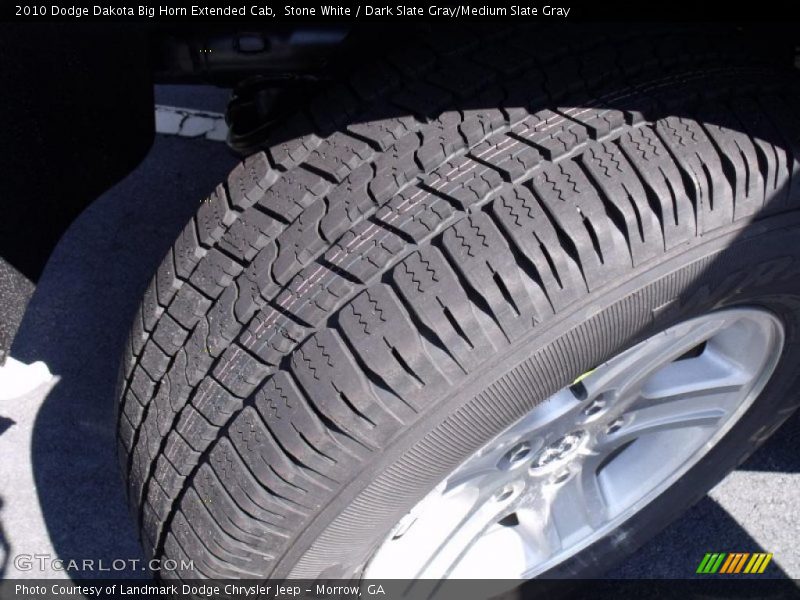 Stone White / Dark Slate Gray/Medium Slate Gray 2010 Dodge Dakota Big Horn Extended Cab