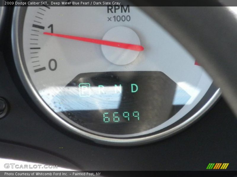 Deep Water Blue Pearl / Dark Slate Gray 2009 Dodge Caliber SXT