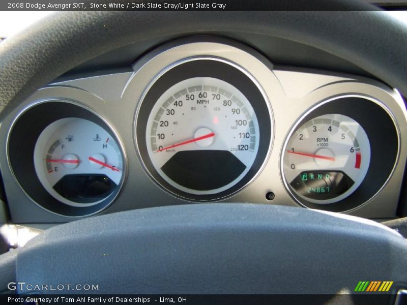 Stone White / Dark Slate Gray/Light Slate Gray 2008 Dodge Avenger SXT