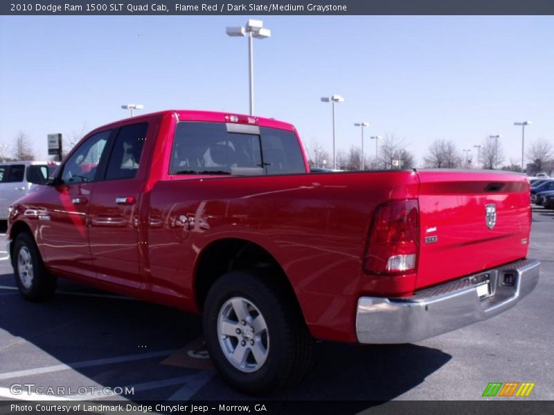 Flame Red / Dark Slate/Medium Graystone 2010 Dodge Ram 1500 SLT Quad Cab