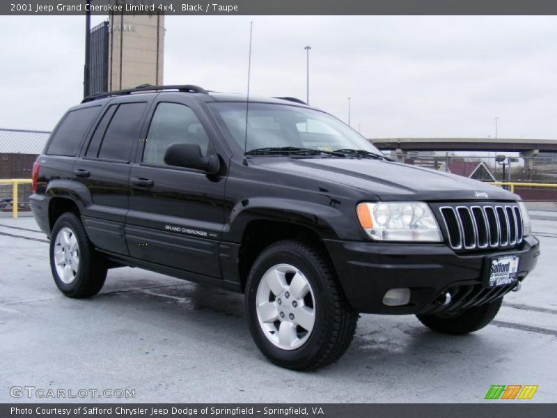 Black / Taupe 2001 Jeep Grand Cherokee Limited 4x4