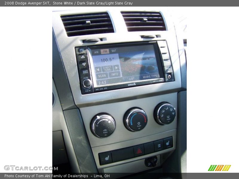 Stone White / Dark Slate Gray/Light Slate Gray 2008 Dodge Avenger SXT