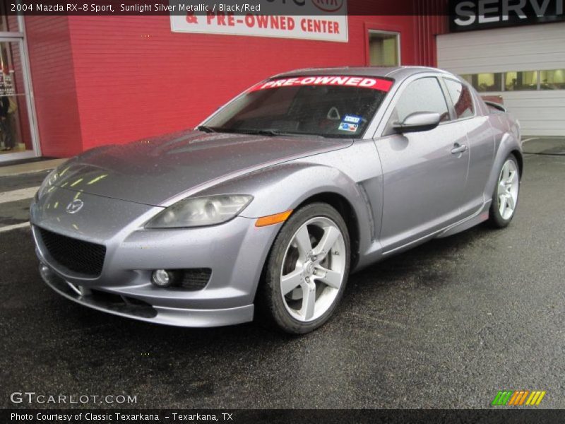 Sunlight Silver Metallic / Black/Red 2004 Mazda RX-8 Sport