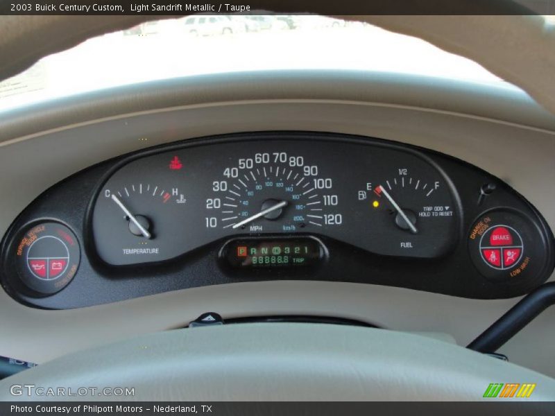 Light Sandrift Metallic / Taupe 2003 Buick Century Custom