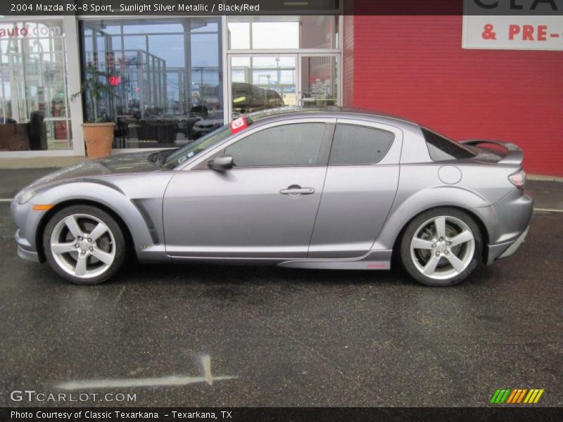 Sunlight Silver Metallic / Black/Red 2004 Mazda RX-8 Sport