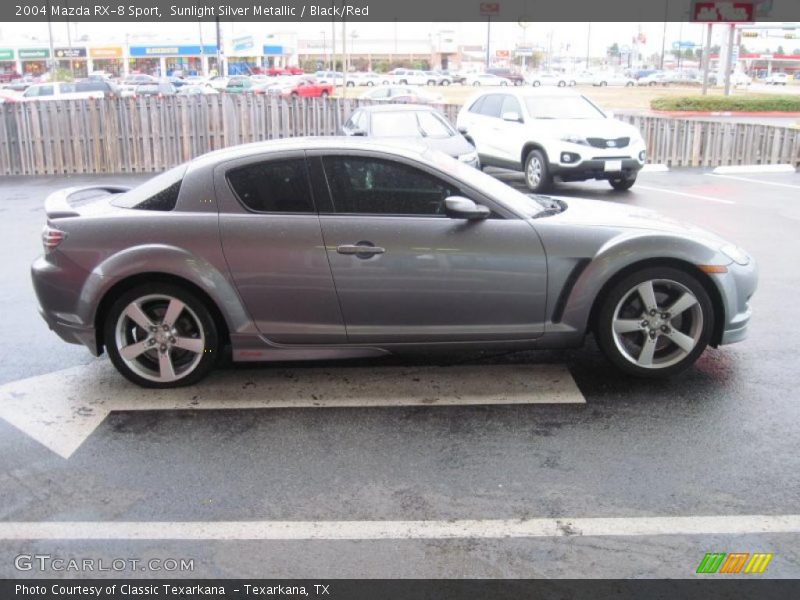 Sunlight Silver Metallic / Black/Red 2004 Mazda RX-8 Sport