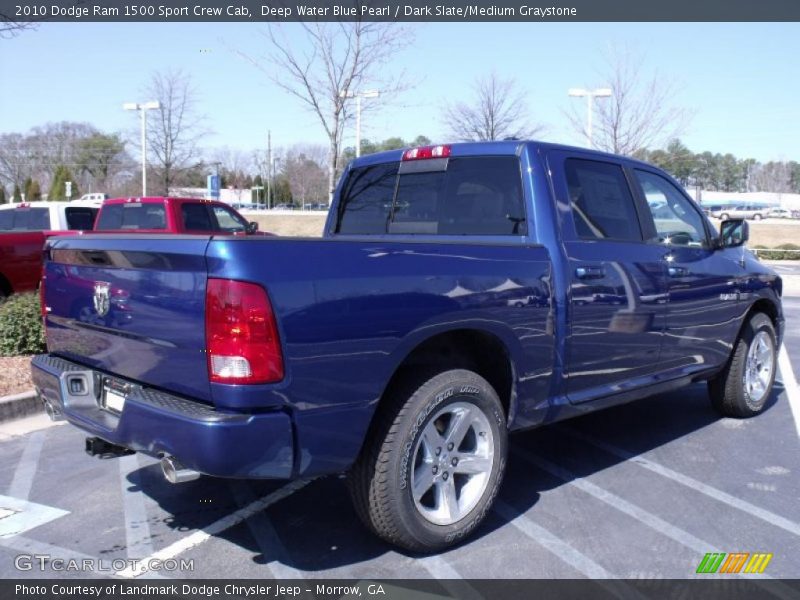 Deep Water Blue Pearl / Dark Slate/Medium Graystone 2010 Dodge Ram 1500 Sport Crew Cab
