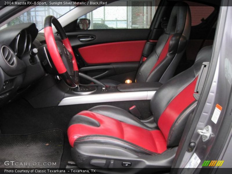 Sunlight Silver Metallic / Black/Red 2004 Mazda RX-8 Sport