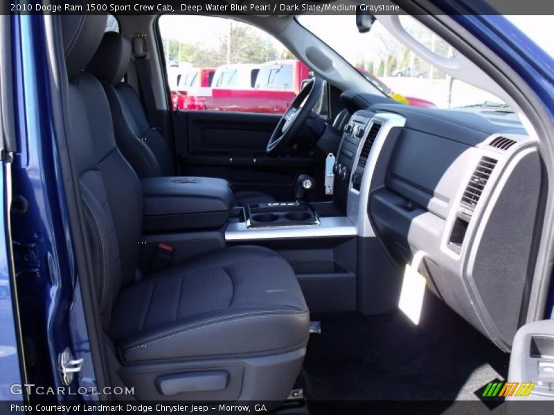 Deep Water Blue Pearl / Dark Slate/Medium Graystone 2010 Dodge Ram 1500 Sport Crew Cab