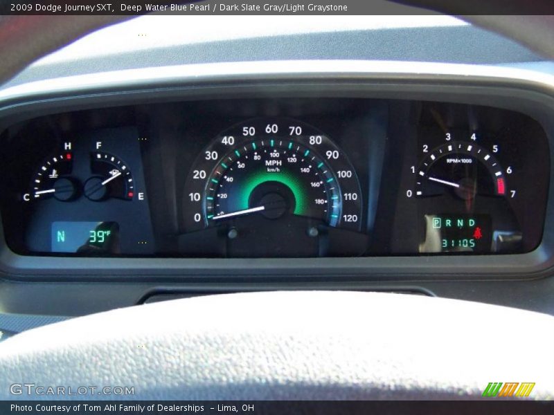 Deep Water Blue Pearl / Dark Slate Gray/Light Graystone 2009 Dodge Journey SXT