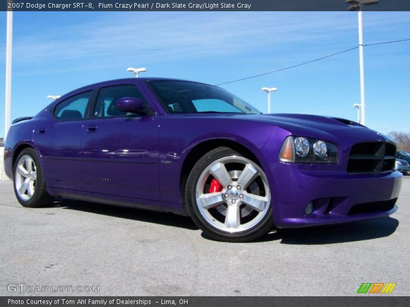 Plum Crazy Pearl / Dark Slate Gray/Light Slate Gray 2007 Dodge Charger SRT-8