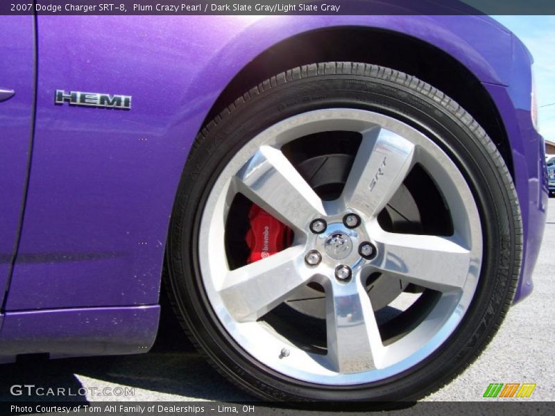 Plum Crazy Pearl / Dark Slate Gray/Light Slate Gray 2007 Dodge Charger SRT-8