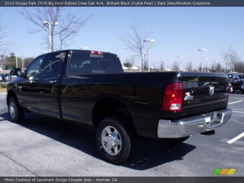 Brilliant Black Crystal Pearl / Dark Slate/Medium Graystone 2010 Dodge Ram 2500 Big Horn Edition Crew Cab 4x4