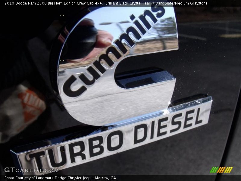 Brilliant Black Crystal Pearl / Dark Slate/Medium Graystone 2010 Dodge Ram 2500 Big Horn Edition Crew Cab 4x4