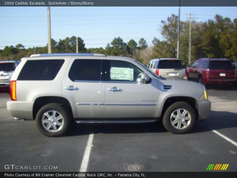 Quicksilver / Ebony/Ebony 2009 Cadillac Escalade
