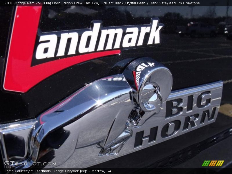Brilliant Black Crystal Pearl / Dark Slate/Medium Graystone 2010 Dodge Ram 2500 Big Horn Edition Crew Cab 4x4