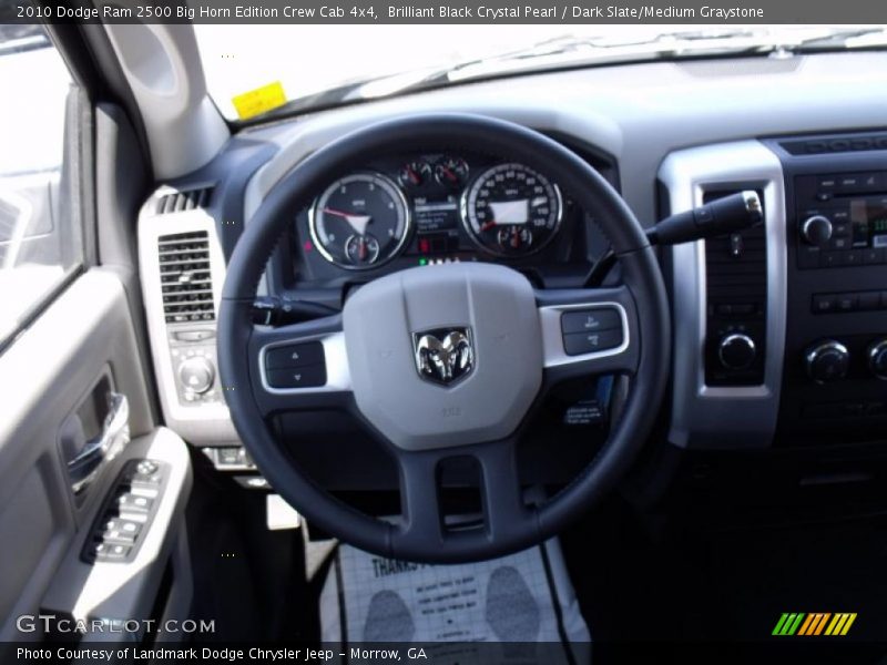 Brilliant Black Crystal Pearl / Dark Slate/Medium Graystone 2010 Dodge Ram 2500 Big Horn Edition Crew Cab 4x4