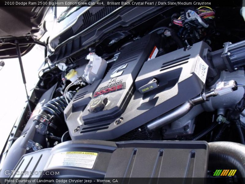 Brilliant Black Crystal Pearl / Dark Slate/Medium Graystone 2010 Dodge Ram 2500 Big Horn Edition Crew Cab 4x4