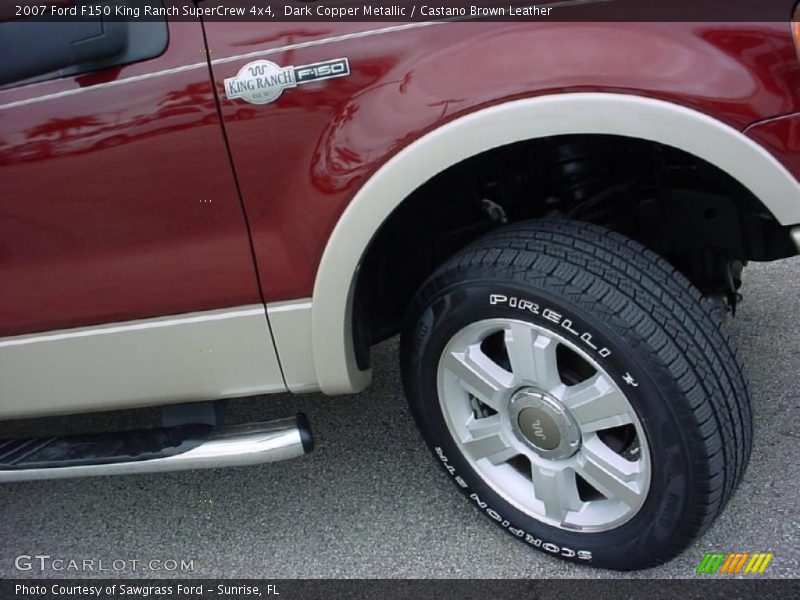 Dark Copper Metallic / Castano Brown Leather 2007 Ford F150 King Ranch SuperCrew 4x4