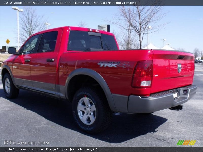 Flame Red / Dark Slate/Medium Graystone 2010 Dodge Ram 1500 TRX4 Crew Cab 4x4