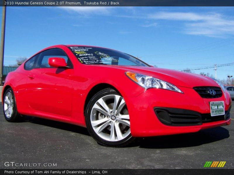 Tsukuba Red / Black 2010 Hyundai Genesis Coupe 2.0T Premium