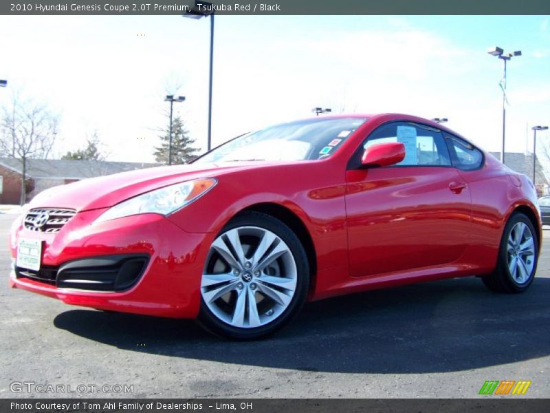 Tsukuba Red / Black 2010 Hyundai Genesis Coupe 2.0T Premium