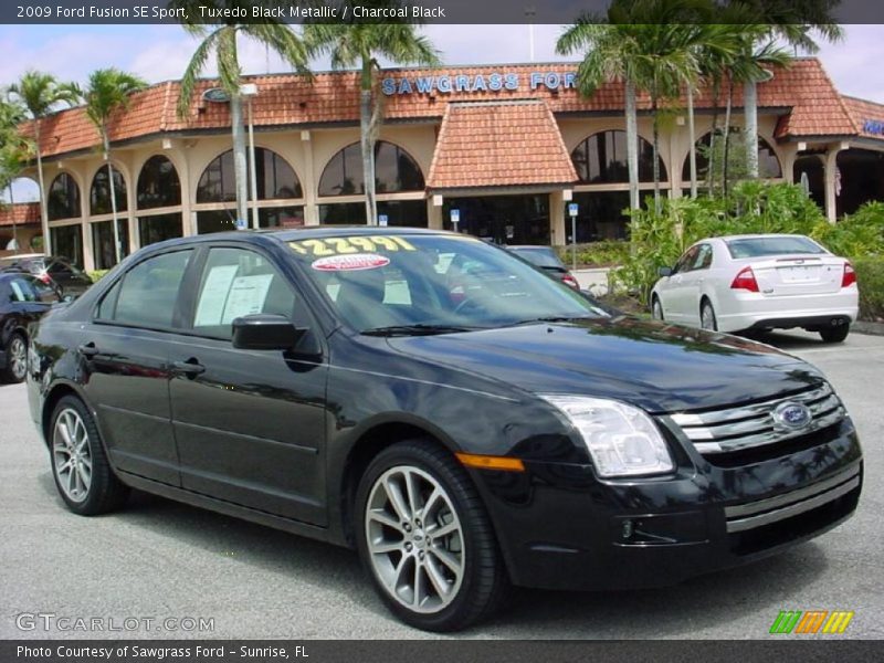 Tuxedo Black Metallic / Charcoal Black 2009 Ford Fusion SE Sport