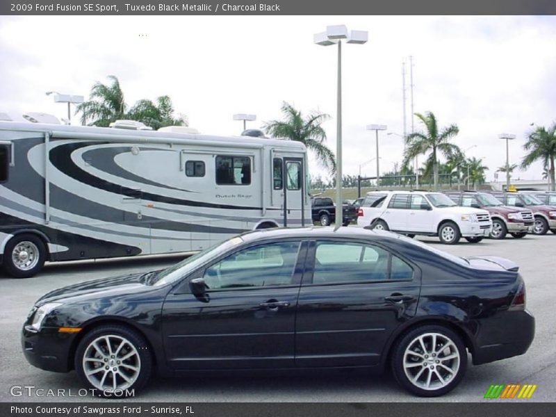 Tuxedo Black Metallic / Charcoal Black 2009 Ford Fusion SE Sport
