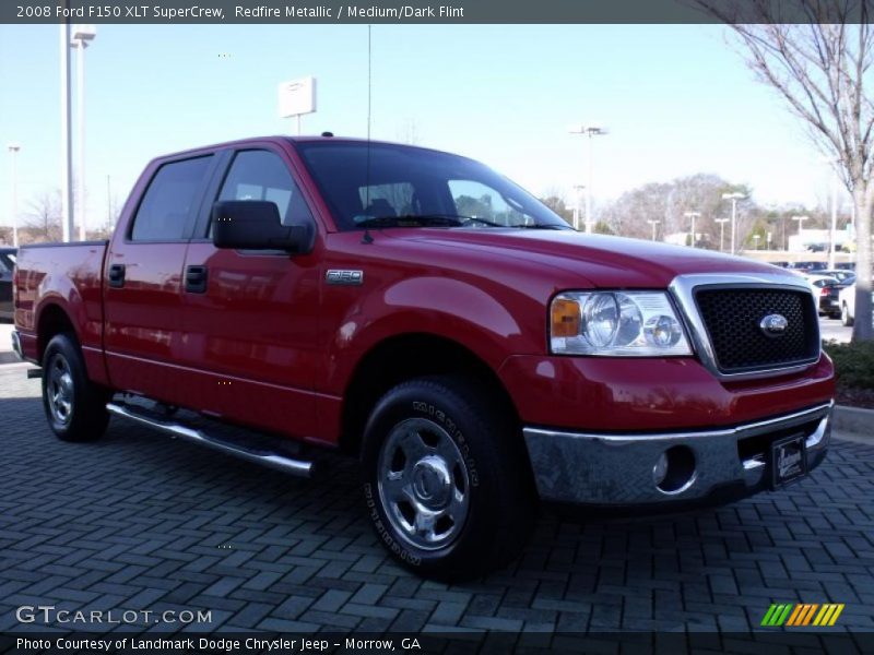 Redfire Metallic / Medium/Dark Flint 2008 Ford F150 XLT SuperCrew