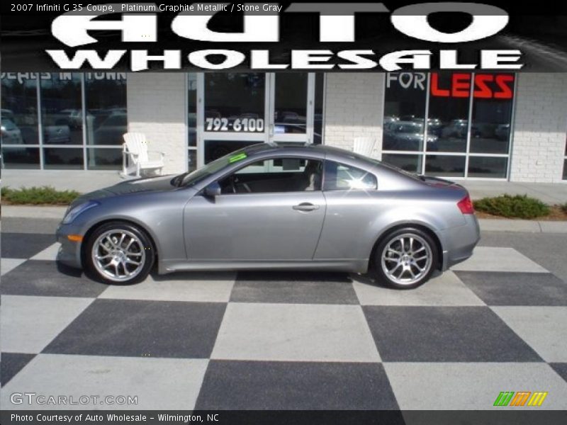 Platinum Graphite Metallic / Stone Gray 2007 Infiniti G 35 Coupe