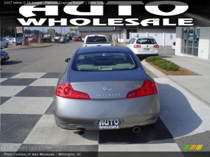 Platinum Graphite Metallic / Stone Gray 2007 Infiniti G 35 Coupe