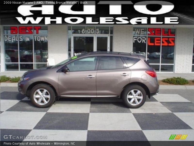 Tinted Bronze Metallic / Black 2009 Nissan Murano S AWD