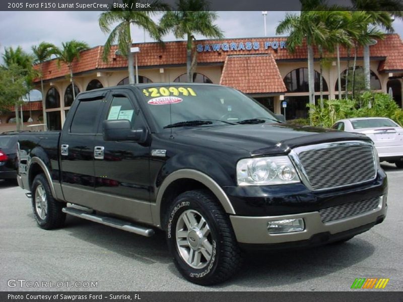 Black / Black 2005 Ford F150 Lariat SuperCrew