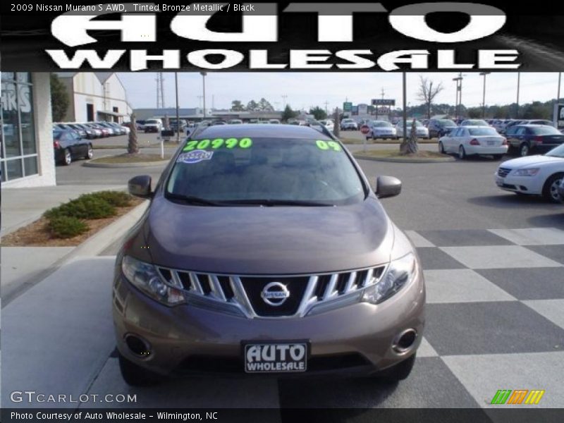 Tinted Bronze Metallic / Black 2009 Nissan Murano S AWD