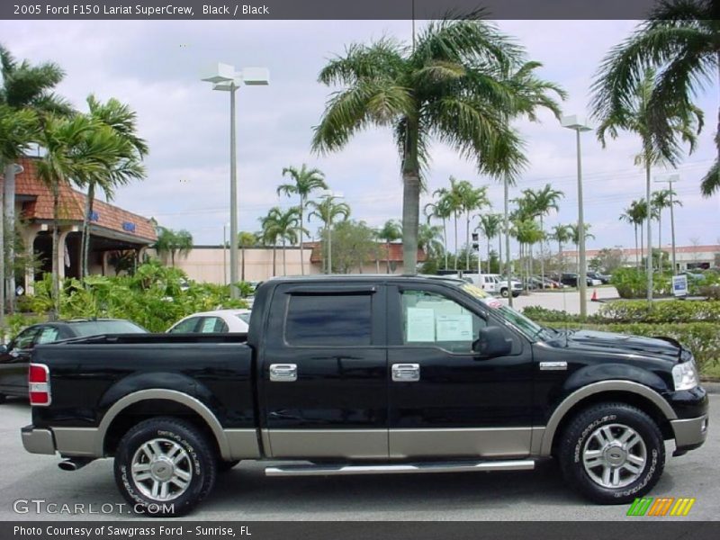 Black / Black 2005 Ford F150 Lariat SuperCrew