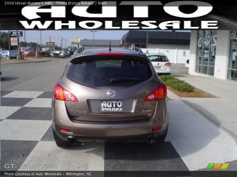 Tinted Bronze Metallic / Black 2009 Nissan Murano S AWD