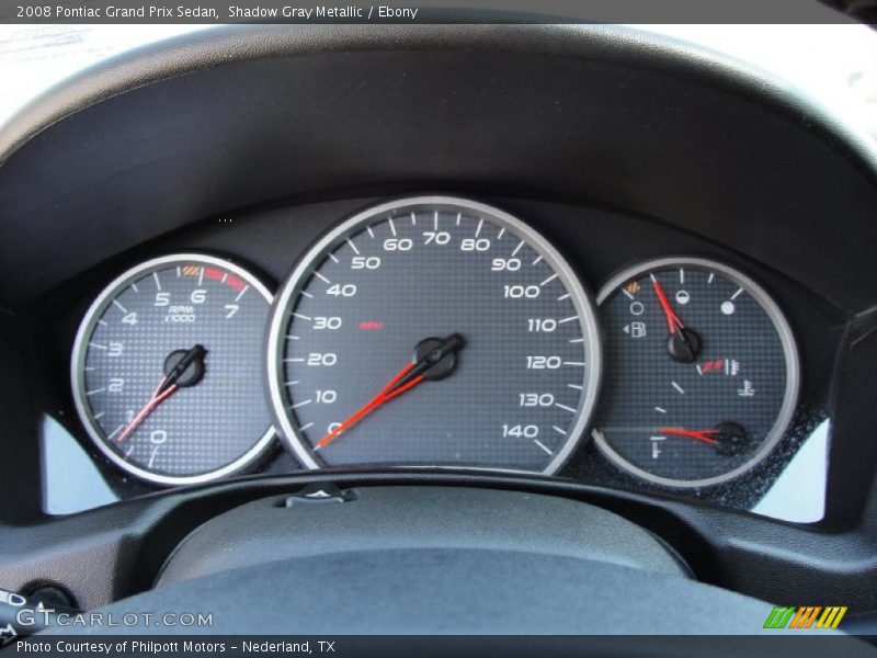 Shadow Gray Metallic / Ebony 2008 Pontiac Grand Prix Sedan