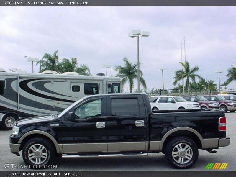 Black / Black 2005 Ford F150 Lariat SuperCrew