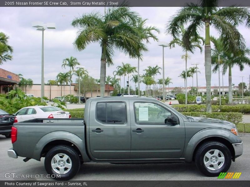 Storm Gray Metallic / Steel 2005 Nissan Frontier SE Crew Cab