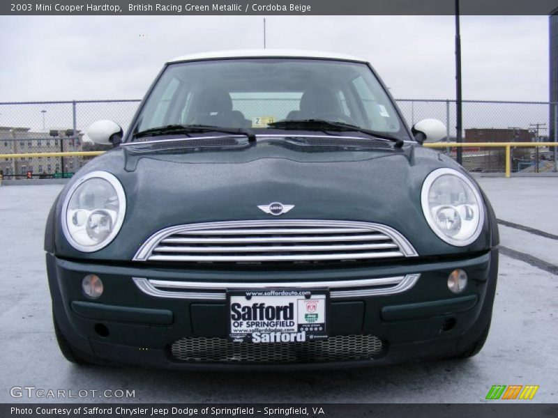 British Racing Green Metallic / Cordoba Beige 2003 Mini Cooper Hardtop