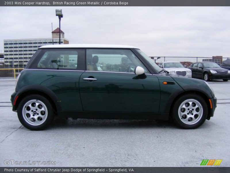 British Racing Green Metallic / Cordoba Beige 2003 Mini Cooper Hardtop