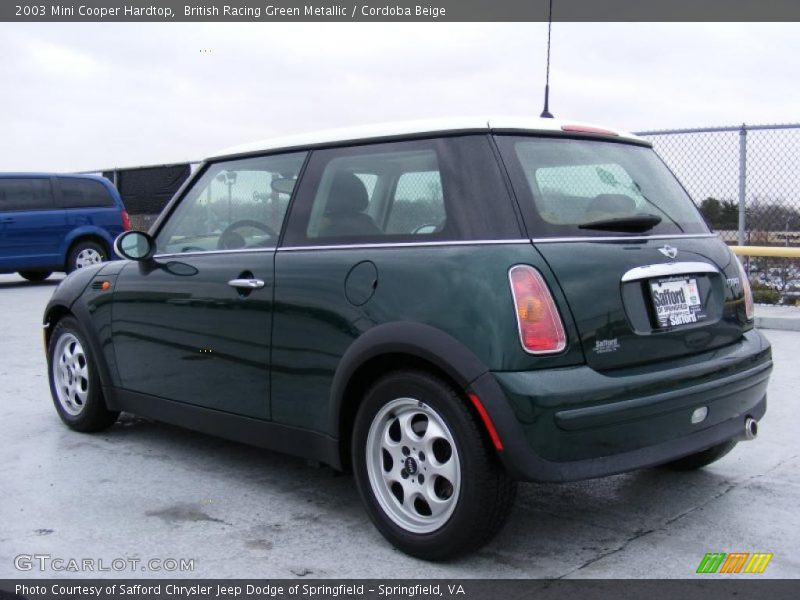 British Racing Green Metallic / Cordoba Beige 2003 Mini Cooper Hardtop