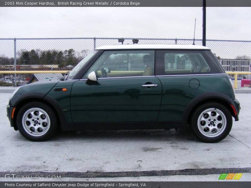 British Racing Green Metallic / Cordoba Beige 2003 Mini Cooper Hardtop