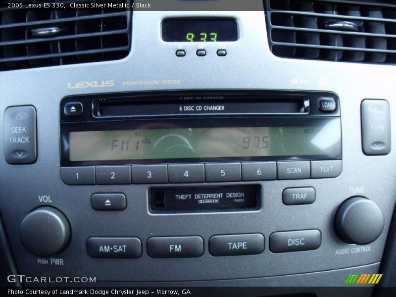 Classic Silver Metallic / Black 2005 Lexus ES 330