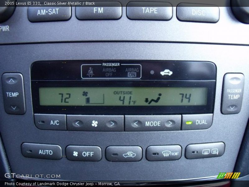Classic Silver Metallic / Black 2005 Lexus ES 330