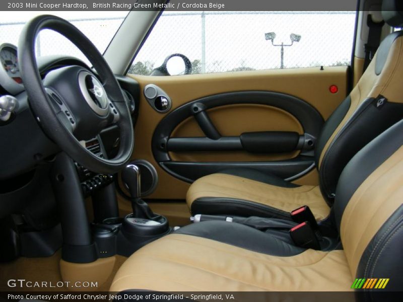 British Racing Green Metallic / Cordoba Beige 2003 Mini Cooper Hardtop