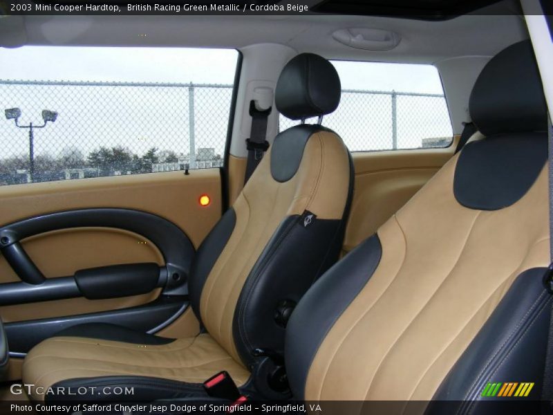 British Racing Green Metallic / Cordoba Beige 2003 Mini Cooper Hardtop